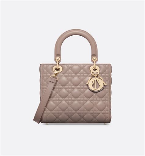 dior warm taupe|Medium Lady Dior Bag Warm Taupe Cannage .